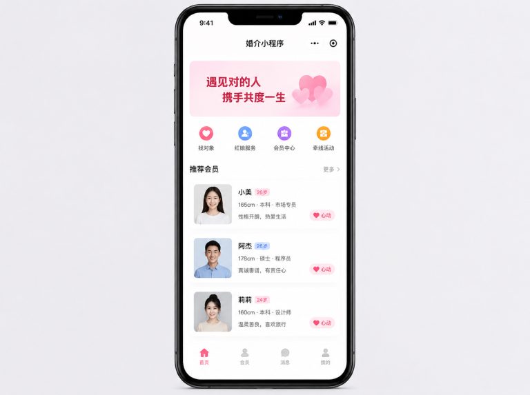 婚介所管理小程序